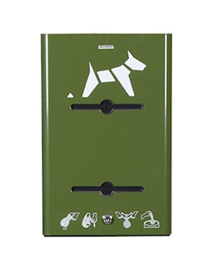 Distributeur proprete canine 400sac Rossignol vert olive