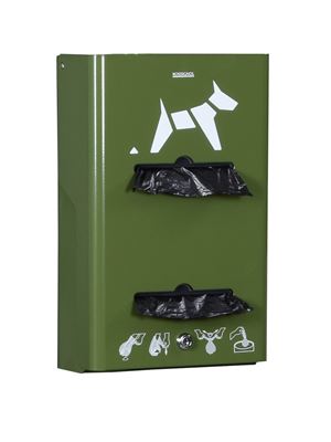 Distributeur proprete canine 400sac Rossignol vert olive