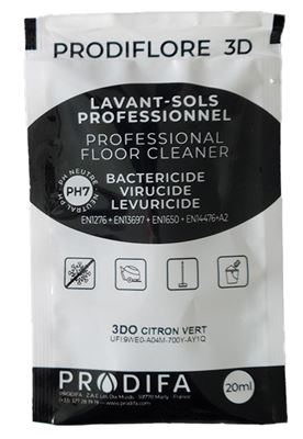 Détergent désinfectant désodorisant citron vert dosette