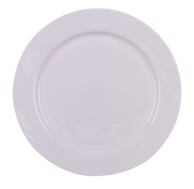Assiette reutilisable blanche 18cm - Voussert