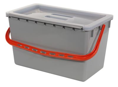 Seau 22L rouge mop Numatic avec couvercle