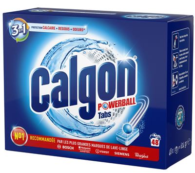 Calgon pastille powerball 3 en1 boite de 48