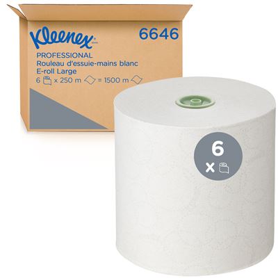 Essuie mains Kleenex 250m blanc