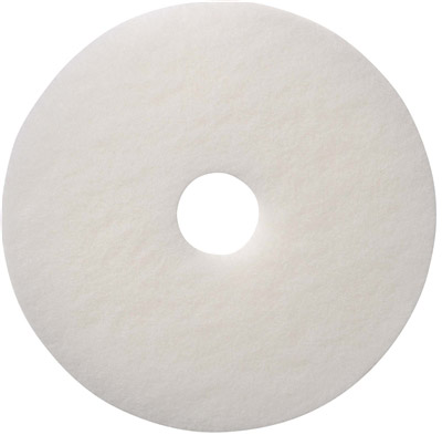 Disque blanc monobrosse polissage sol 406 mm colis de 5