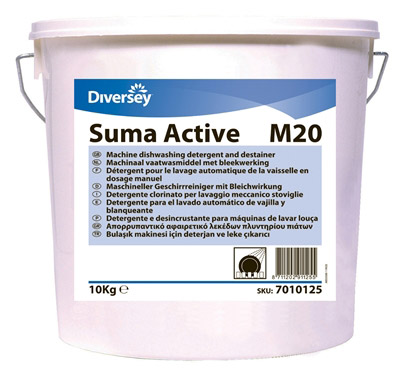 Poudre lavage lave vaisselle Suma Active M20 seau 10 kg