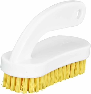 Brosse à ongle poignée alimentaire jaune