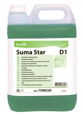 Suma Star D1 détergent plonge Diversey 5 L
