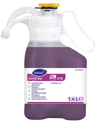 Suma bac D10 smart dose degraissant desinfectant Diversey 2x1,4 L