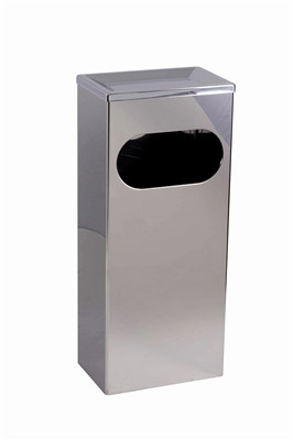 Poubelle murale inox 25L ouverture frontale