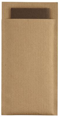 Pochette couvert kraft brun celiouate chocolat par 240