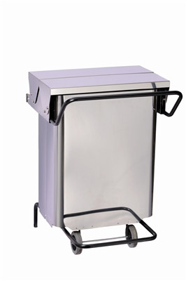 Poubelle cuisine ouverture central HACCP 70L