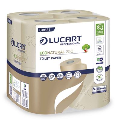 Papier toilette rouleau 250 feuilles 2 plis Lucart colis de 64