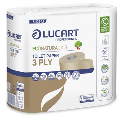 Papier toilette rouleau 270 feuilles Lucart colis de 56