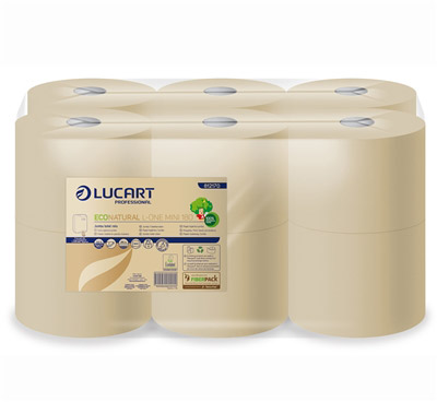 Papier toilette ecologique Lucart natural L One mini 180 - Voussert
