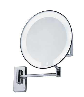 Miroir grossissant lumineux rond JVD cosmos noir