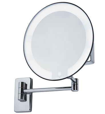 Miroir grossissant lumineux rond JVD cosmos chromé