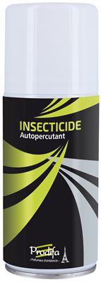 Insecticide autopercutant aerosol