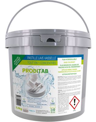 Pastille lave-vaisselle tout en 1 concentree Ecolabel x150