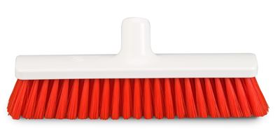 Balai alimentaire HACCP 40cm mi dur rouge