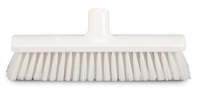 Balai alimentaire HACCP 40cm mi dur blanc