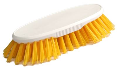 Brosse alimentaire main 21cm jaune