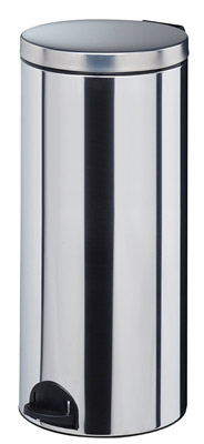 Poubelle à pédale Rossignol 30L inox Sanelia