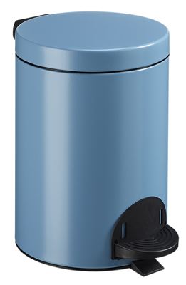 Poubelle a pedale Rossignol bleu 5L 