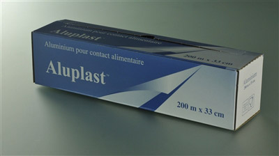 Aluminium boite distributrice 200 M X 33 CM