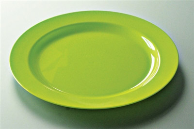 Assiette jetable anis ronde prestige D 190 mm colis de 96