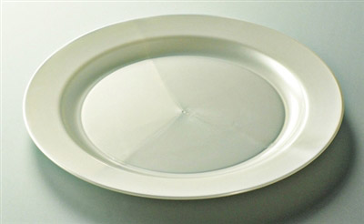 Assiette plastique couleur nacre ronde 190 mm par 96
