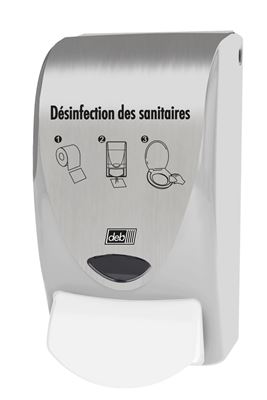 Distributeur nettoyant siege toilette Deb 1L
