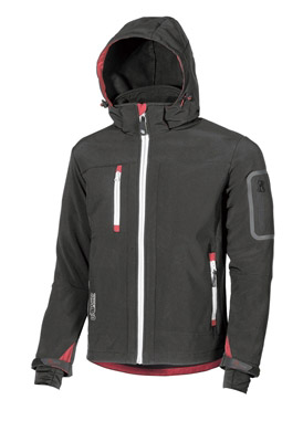 Veste softshell travail Upower noire promo - Voussert