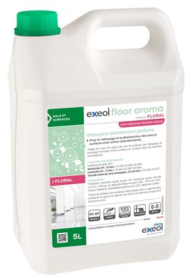 Nettoyant désinfectant surodorant Exeol floor aroma floral 5L