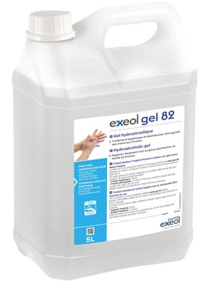 Exeol gel 82 gel hydroalcoolique 5L