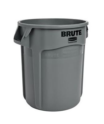 Conteneur brute Rubbermaid rond 76L gris