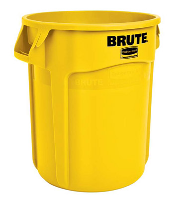 Conteneur brute Rubbermaid rond 121 Litres jaune