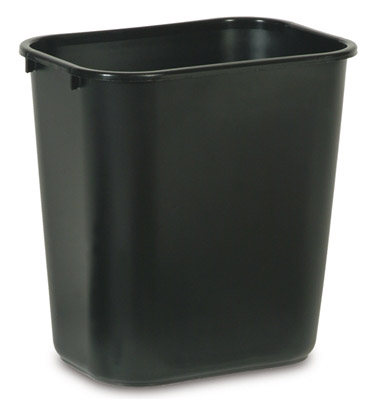 Corbeille tri selectif Rubbermaid 26,6 L noire