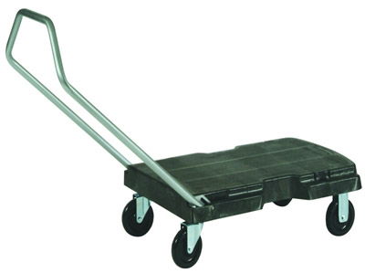 Chariot transport triple Rubbermaid gris