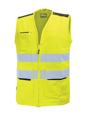 Gilet haute visibilité jaune fluo smart