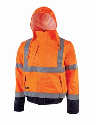 Veste haute visibilité orange crafty