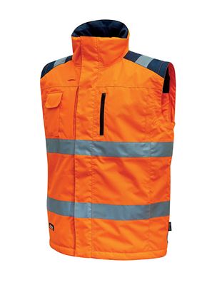 Gilet haute visibilité hiver orange prime