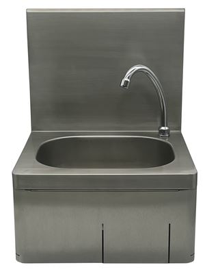 Lave main inox 304 avec dosseret