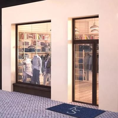 Tapis grattant logo 115x180 cm trous et bordures