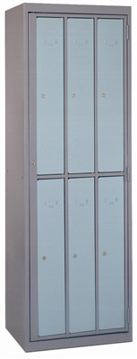 Armoire distributeur de linge 1 colonne de 2x3 cases verticales