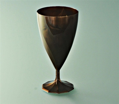 Verre jetable cristal à vin 15 cl chocolat
