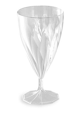 Verre jetable cristal à vin 15 cl transparent