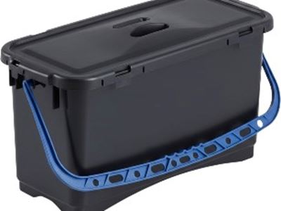 Seau chariot 22L frange pré imprégnation bleu
