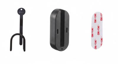 Kit de fixation mural pour distributeur rond noir