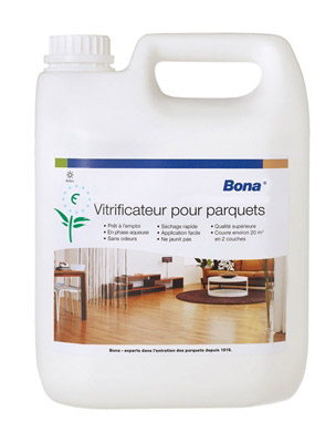 Vitrificateur parquet Bona monocomposant teinté ciré 5L