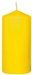 Bougies cylindrique jaune 100X50 mm Duni